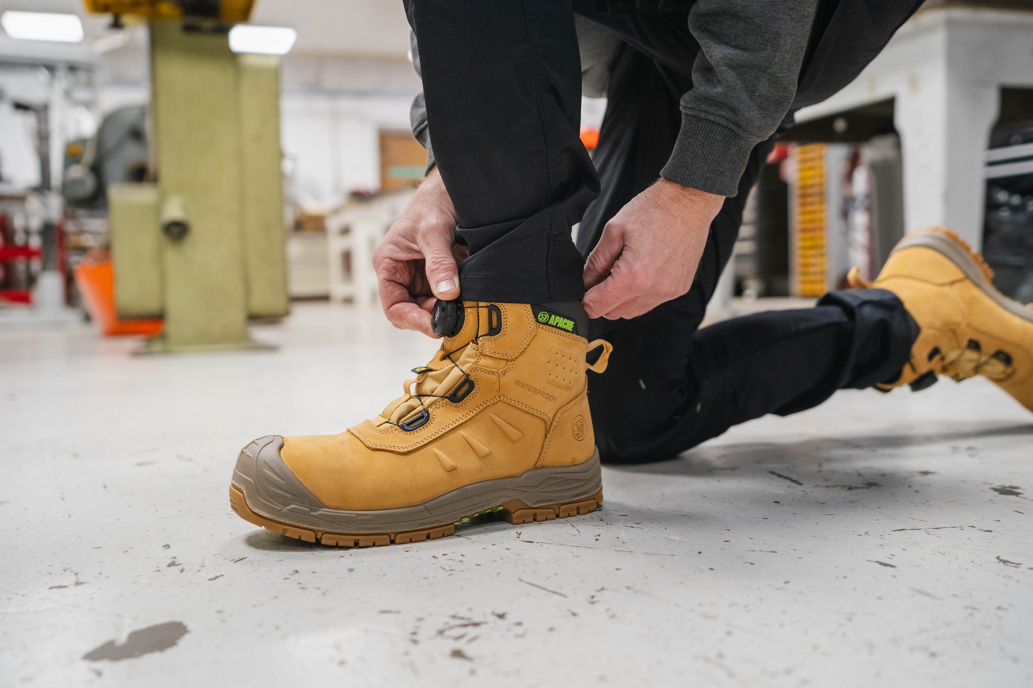 Apache - Churchill Wheat Waterproof FITGO Safety Boot ESD |  Apache