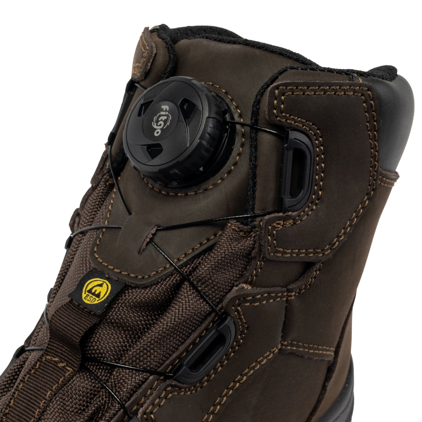 Apache - Churchill Brown Waterproof FITGO Safety Boot ESD |  Apache