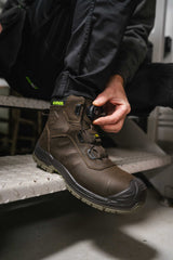 Apache - Churchill Brown Waterproof FITGO Safety Boot ESD |  Apache
