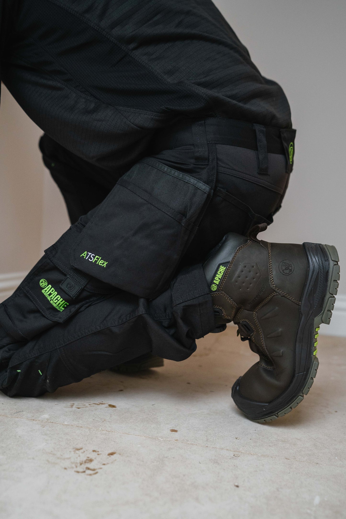 Apache - Churchill Brown Waterproof FITGO Safety Boot ESD |  Apache
