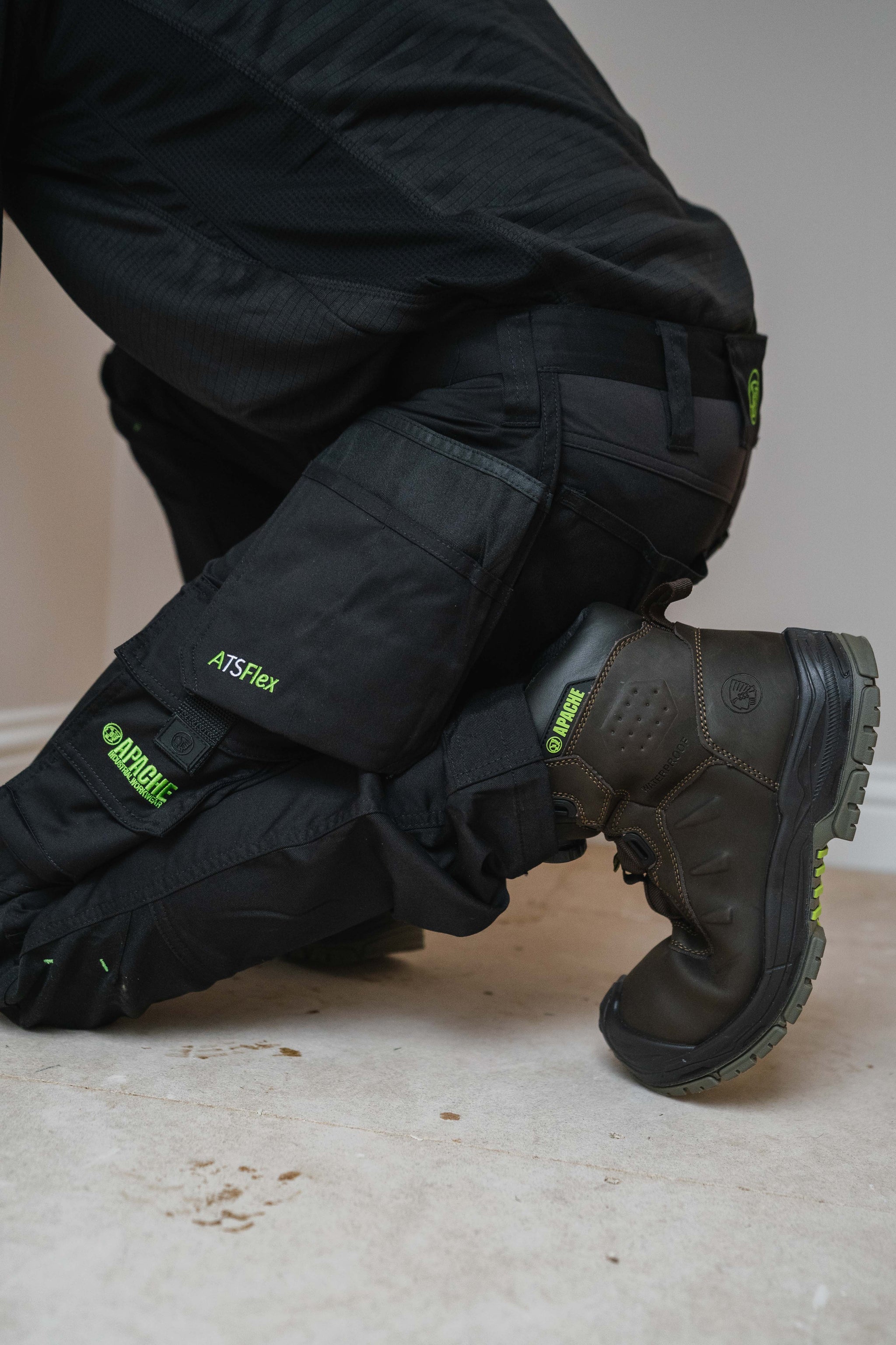 Apache - Churchill Brown Waterproof FITGO Safety Boot ESD |  Apache