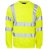 Supertouch - Hi Vis Crew Neck Sweatshirt - H66 |  Supertouch