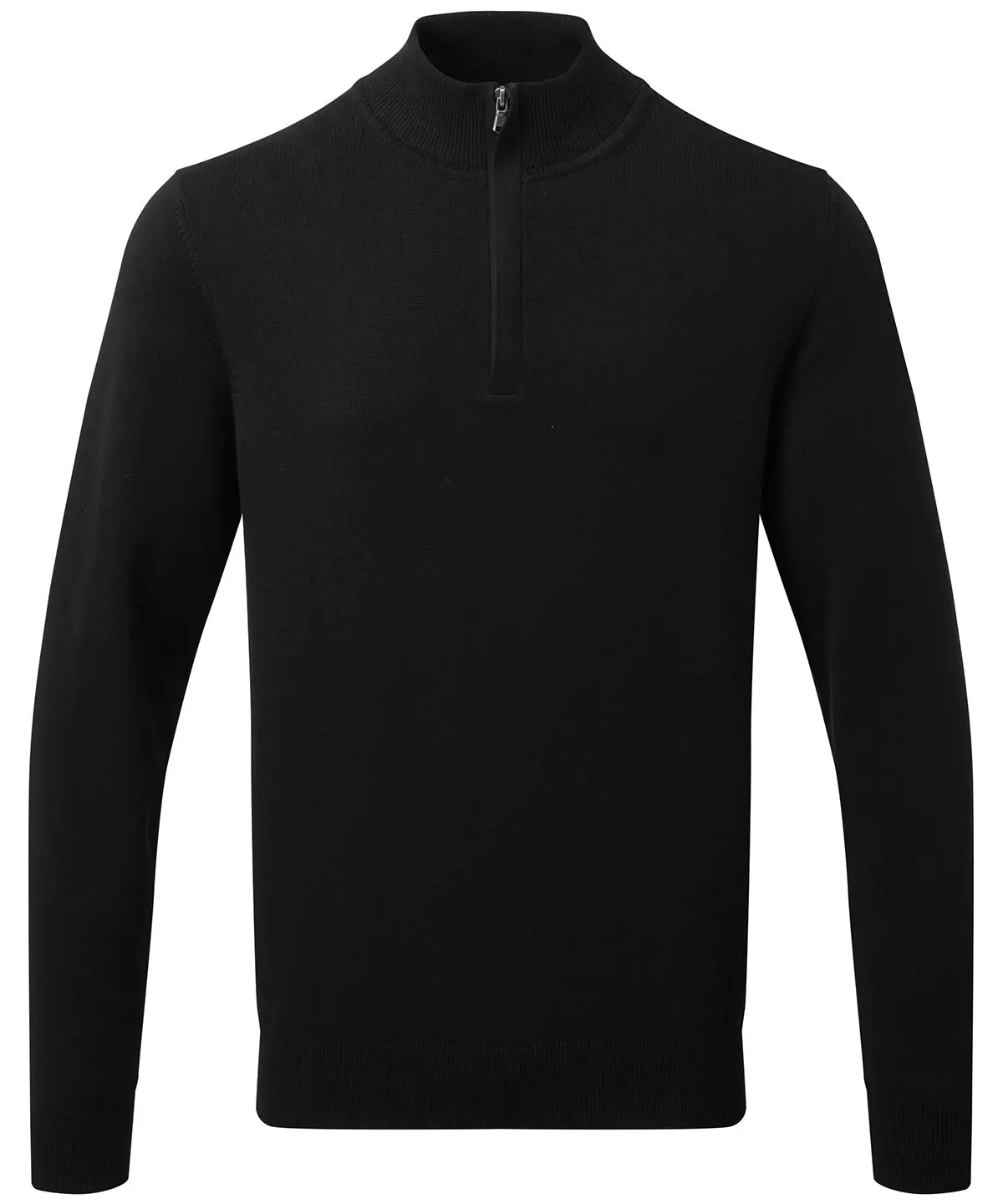Men's cotton blend ¼ zip sweater
