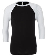 Unisex triblend ¾ sleeve baseball t-shirt