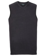 V-neck sleeveless knitted sweater