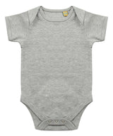 Short-sleeved bodysuit with envelope neck opening