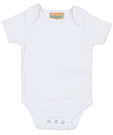 Short-sleeved bodysuit with envelope neck opening