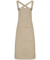 Cross back 'barista' bib apron
