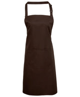 Colours bib apron with pocket