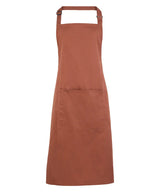 Colours bib apron with pocket
