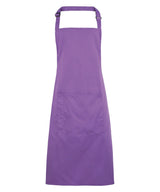 Colours bib apron with pocket