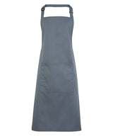 Colours bib apron with pocket