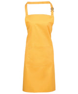 Colours bib apron with pocket