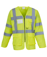 Hi-vis executive long sleeve waistcoat (HVJ800)