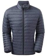 Melange padded jacket