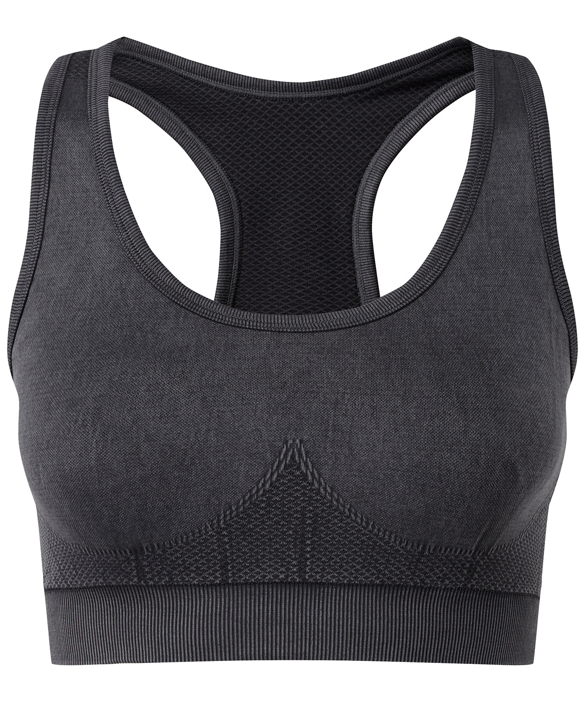 "Tridri® seamless "3D fit" multi-sport sculpt bra top denim"