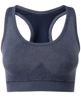 "Tridri® seamless "3D fit" multi-sport sculpt bra top denim"