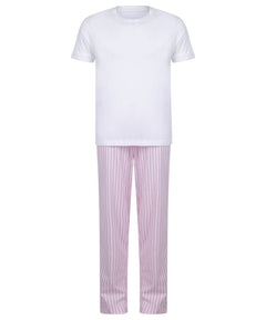 White/Pink/White Stripe