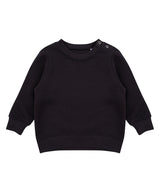 Crew neck sweatshirt with shoulder poppers