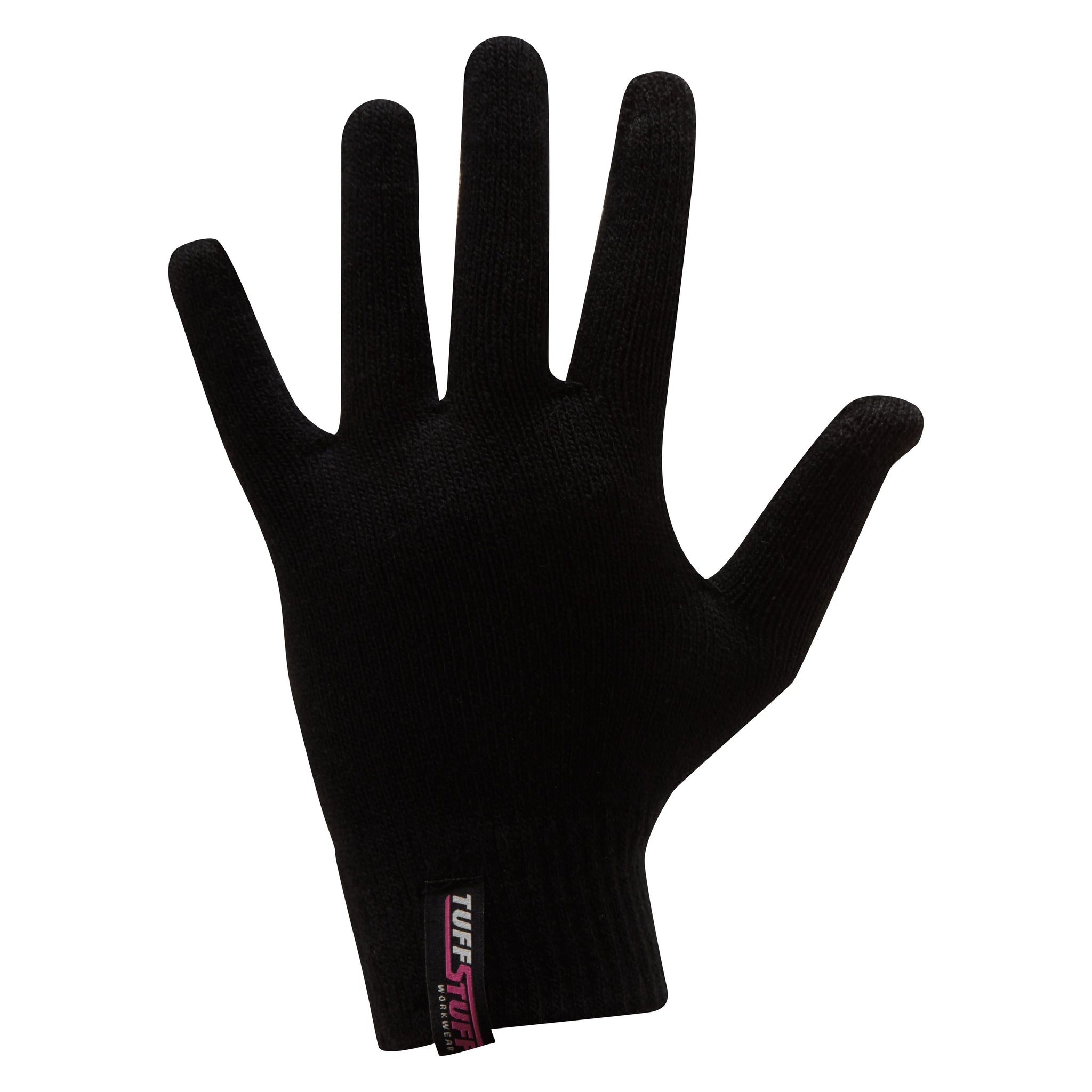 TUFFSTUFF TOUCH SCREEN GLOVE - BLACK ONE SIZE - Customisable ESSENTIALS