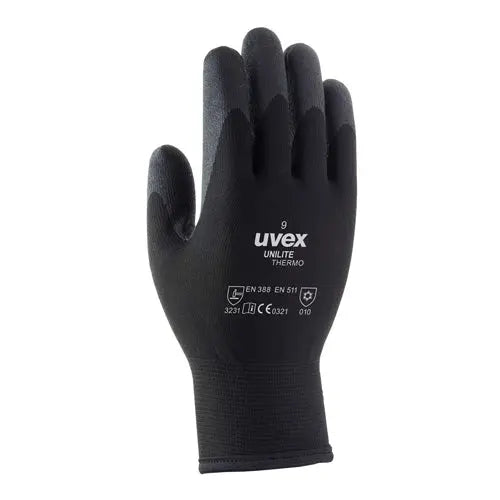 Uvex Uvex Unilite Thermo Gloves 60593 - Black - Customisable Freezer