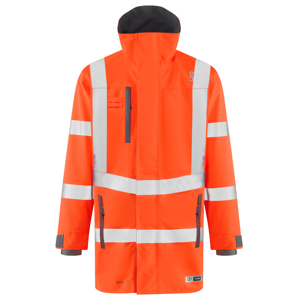 EASTLEIGH EcoViz 10K Performance Breathable Anorak - HV ORANGE - Customisable Jacket
