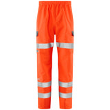 EcoViz 10K Performance Breathable Overtrouser Westleigh L07 - HV ORANGE - Customisable Trousers