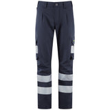 EcoViz Womens Lightweight Polyester Stretch Cargo Winswell CL05 - NAVY - Customisable Hi-Vis Shorts & Trousers