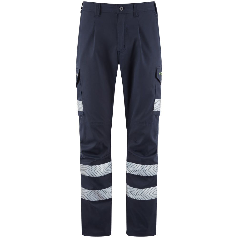 EcoViz Lightweight Polyester Stretch Cargo Trousers Winsford CT05 - - Customisable Hi-Vis Shorts & Trousers