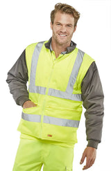 Beeswift Elsener Hi Vis In Jacket And Bodywarmer Waterproof 7 In1 - - Customisable Jacket