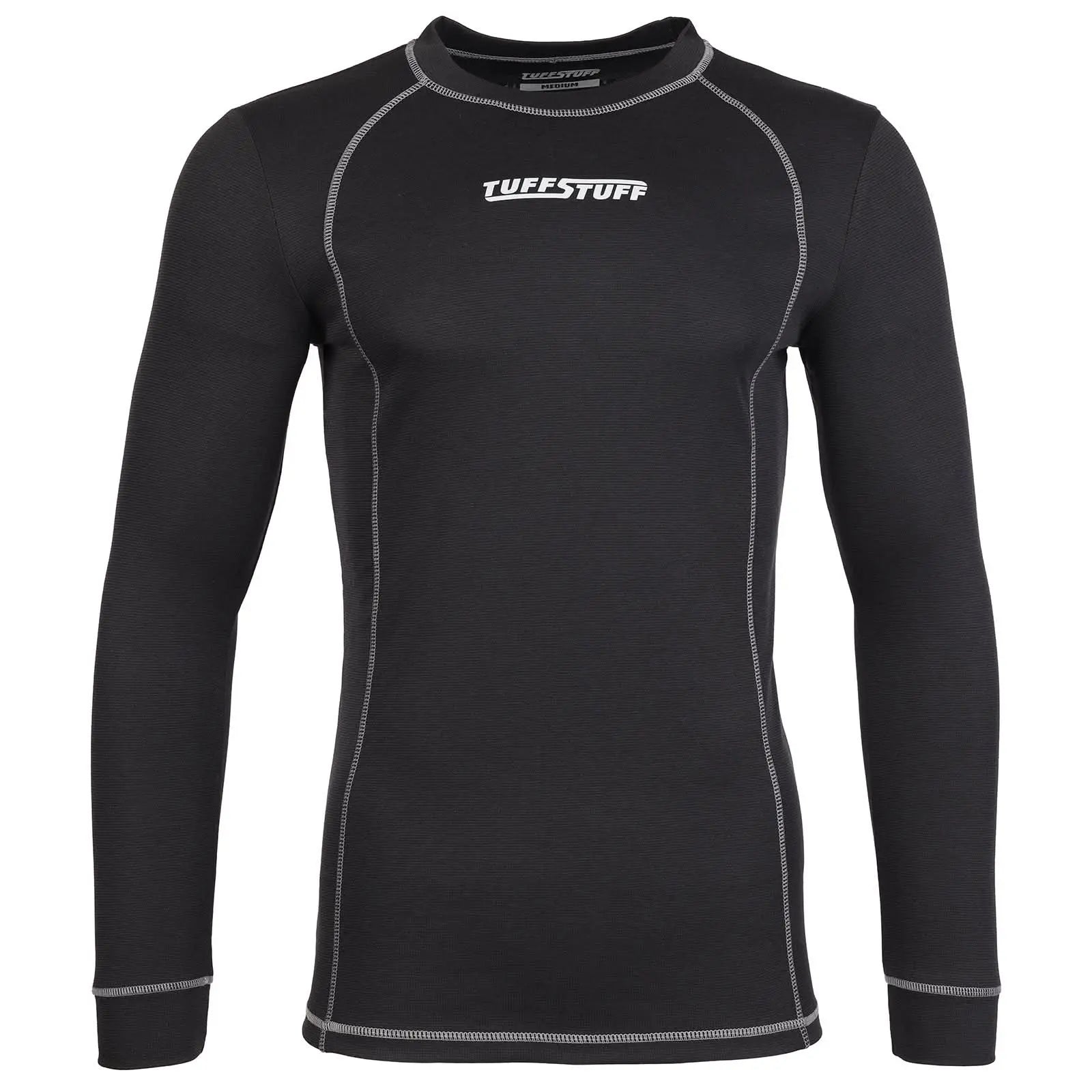 Tuffstuff Basewear Long Sleeve T Shirt 808 - BLACK - Customisable ESSENTIALS