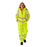 Supertouch - Ladies Hi Vis Yellow Kamela Padded Jacket - HV300 |  Supertouch