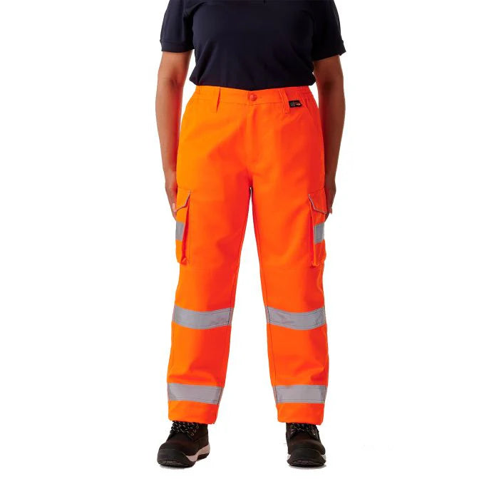 Supertouch - Ladies Hi Vis Orange Hana Combat Trouser - HV311 |  Supertouch