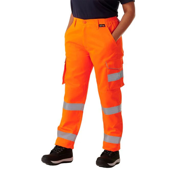 Supertouch - Ladies Hi Vis Orange Hana Combat Trouser - HV311 |  Supertouch