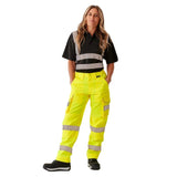 Supertouch - Ladies Hi Vis Yellow Hana Combat Trouser - HV310 |  Supertouch