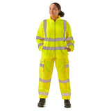 Supertouch - Ladies Hi Vis Yellow Eshaal Zipped Sweatshirt - HV314 |  Supertouch