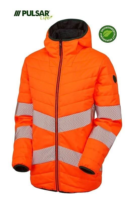 Pulsar LIFE GRS Mens Reversible Puffer Jacket LFE913 - Orange - Customisable Jacket