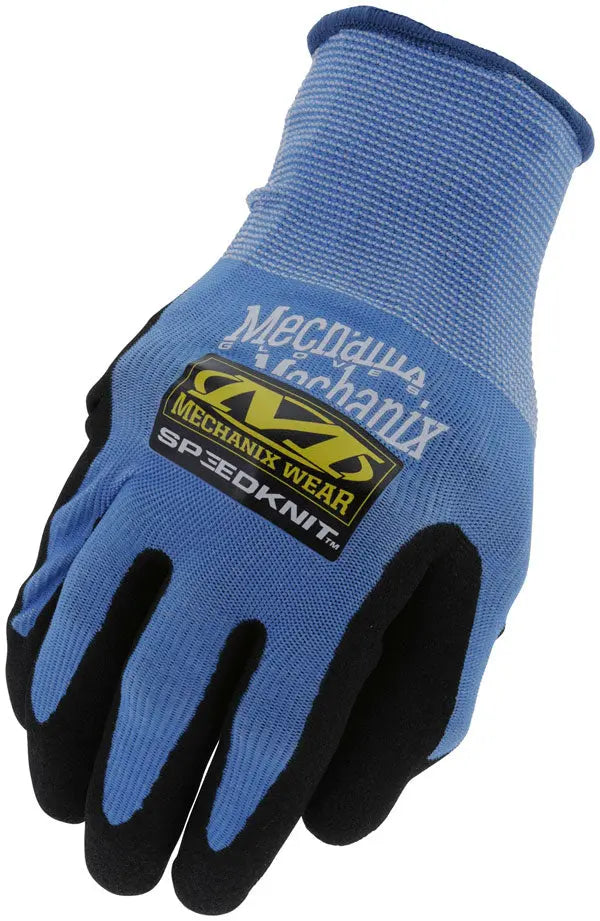 Mechanix Speed Knit Cool Max Glove Mxs1 Cb 03 - Blue Black - Customisable Mechanics