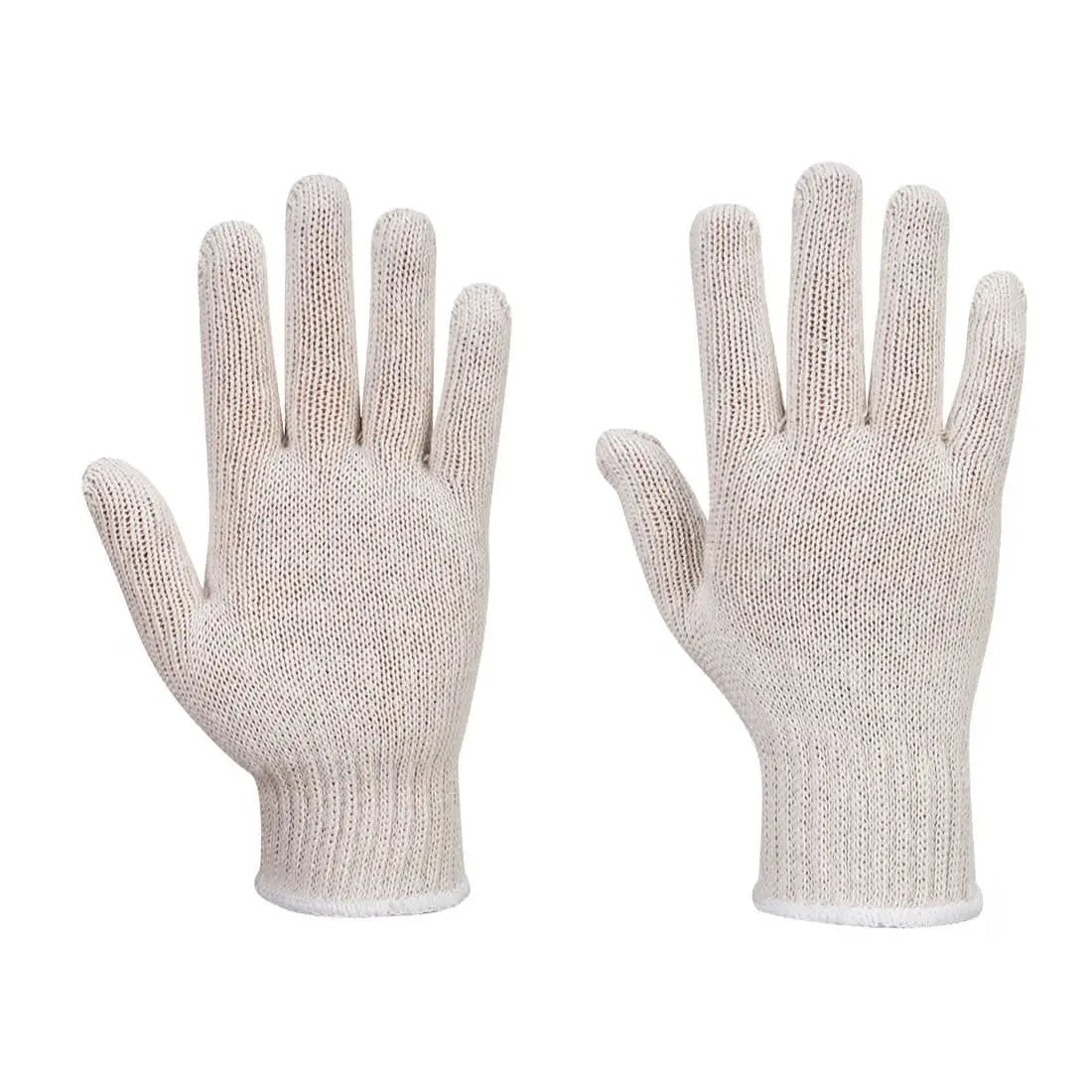 Portwest String Knit Liner Glove 300 Pairs A030 - White XL - Customisable Hand Protection