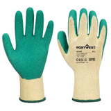 Portwest Grip Glove Latex A100 - Green - Customisable Hand Protection