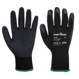 Portwest Grip Glove Latex A100 - Black - Customisable Hand Protection