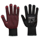 Portwest Polka Dot Glove A110 - Black - Customisable Hand Protection