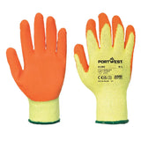 Portwest Classic Grip Glove Latex (144 Pairs) A150 - Orange - Customisable Glove Bundle