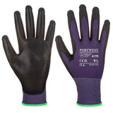 Portwest Touchscreen Pu A195 - Purple Black - Customisable Hand Protection