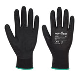 Portwest Dermi Grip Npr15 Nitrile Sandy Glove A335 - Black - Customisable Hand Protection