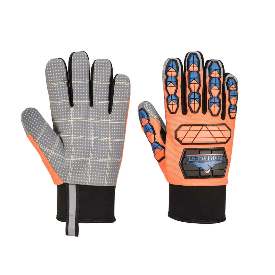 Portwest Aqua Seal Pro Glove A726 - Orange Blue - Customisable Hand Protection