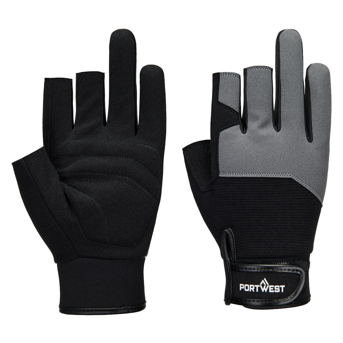 Portwest Mechanic 251 Fingerless Gloves A741 |  Portwest