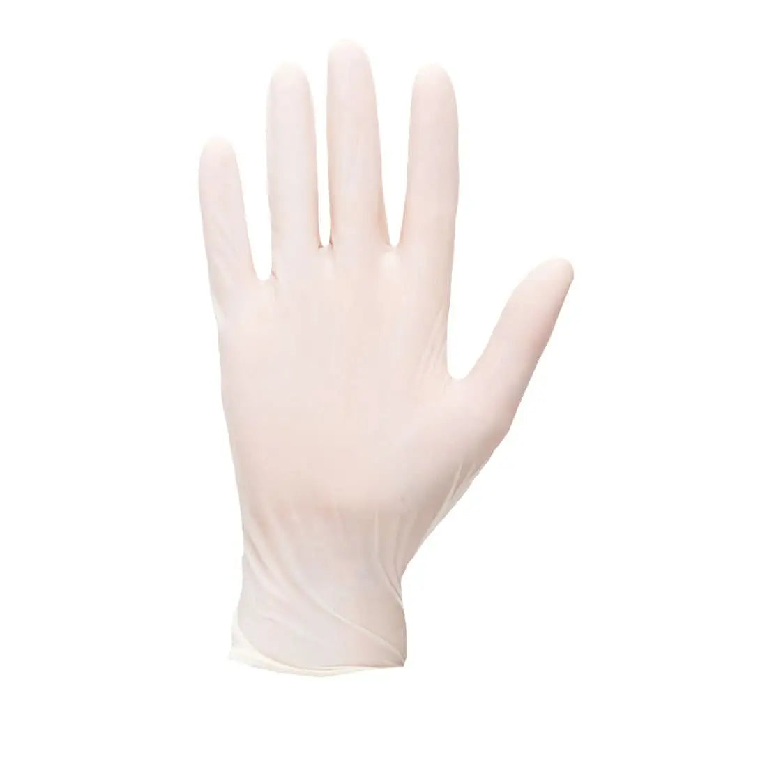 Portwest Powdered Latex Disposable Glove Pk100 A910 - White - Customisable Hand Protection