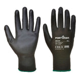 Portwest Pu Palm Glove 288 Pairs - AB129 - Black - Customisable Hand Protection