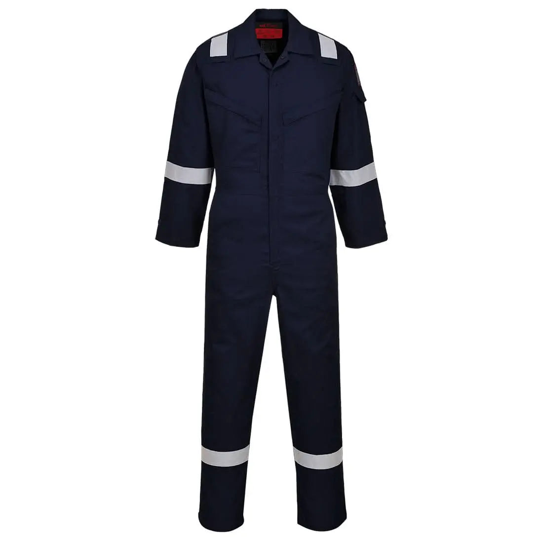 Portwest Araflame Silver Coverall AF73 - Navy - Customisable Coveralls